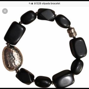 Good Condition Vintage Silpada Black Quartz 925 SS